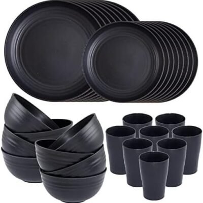Supernal Wheat Straw Dinnerware Sets